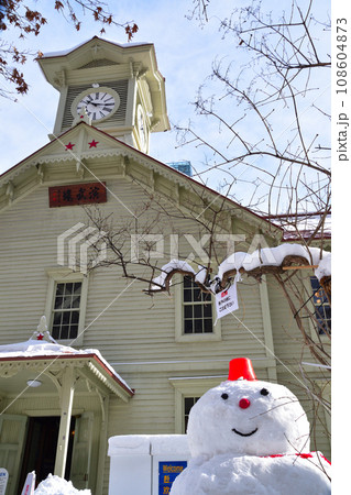 冬 札幌市時計台 冬 札幌市時計台 108604873