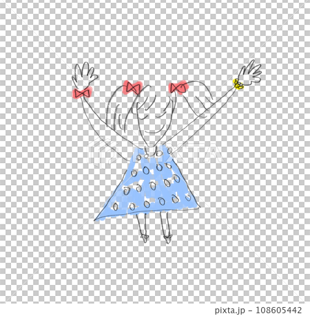 女孩（用力張開雙手的女孩） 108605442