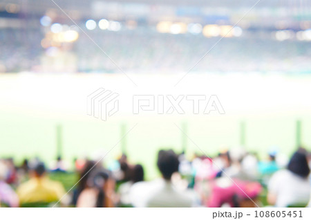 野球場でプロ野球を観戦(ぼかし) 野球場でプロ野球を観戦(ぼかし) 108605451