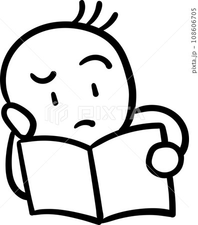 本を読んでいる子供 108606705