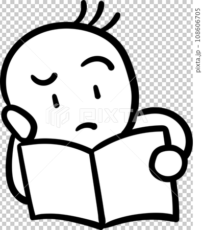 本を読んでいる子供 108606705
