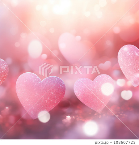 heart background colorful pink for happy valentine 108607725