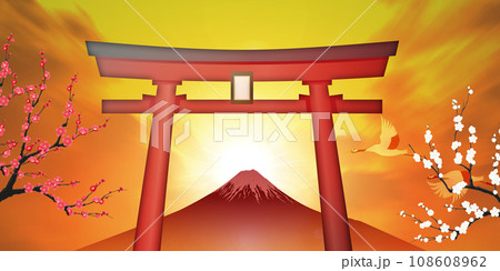 鳥居のある風景 鳥居のある風景 108608962