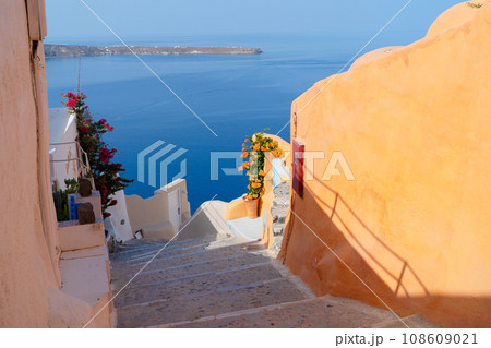 beautiful details of Santorini island, Greece beautiful details of Santorini island, Greece 108609021