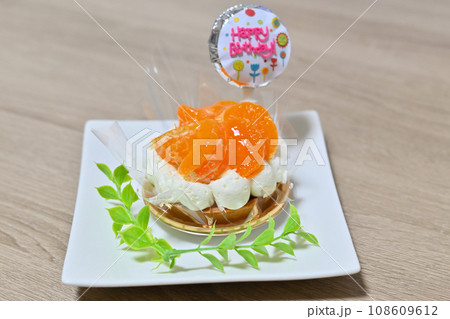 犬用の誕生日ケーキ　みかんのケーキ 108609612