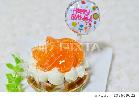 犬用の誕生日ケーキ　みかんのケーキ 108609622