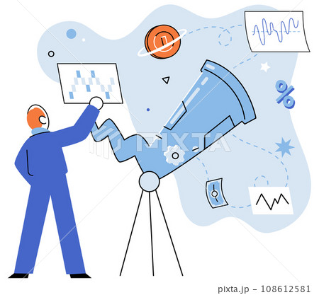 Promotion discount sale. Vector illustration. Forecast of future sales, pathfinder in wilderness of business uncertainties Flash sale online, unexpected treasure hunt for online shoppers Sales index Promotion discount sale. Vector illustration. Forecast of future sales, pathfinder in wilderness of business uncertainties Flash sale online, unexpected treasure hunt for online shoppers Sales index 108612581
