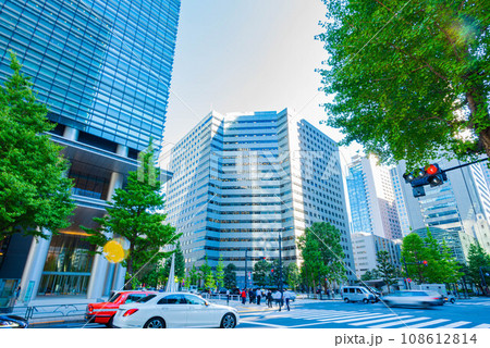 東京都心 大手町のオフィス街 東京都心 大手町のオフィス街 108612814