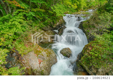 三階滝　北海道伊達（旧大滝村）　北海道観光道南 夏 108614021