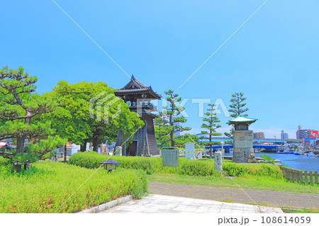 愛知県名古屋市、宮の渡し公園の風景 108614059