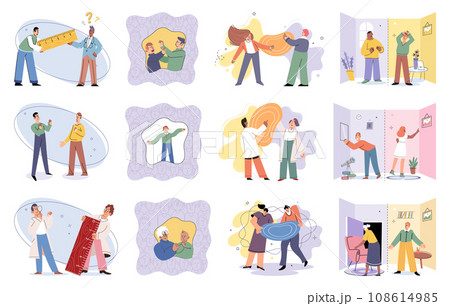 Social relationship vector illustration. Assisting others fosters sense community and empathy Unity and cooperation are essential for overcoming challenges together Teamwork and collaboration drive Social relationship vector illustration. Assisting others fosters sense community and empathy Unity and cooperation are essential for overcoming challenges together Teamwork and collaboration drive 108614985