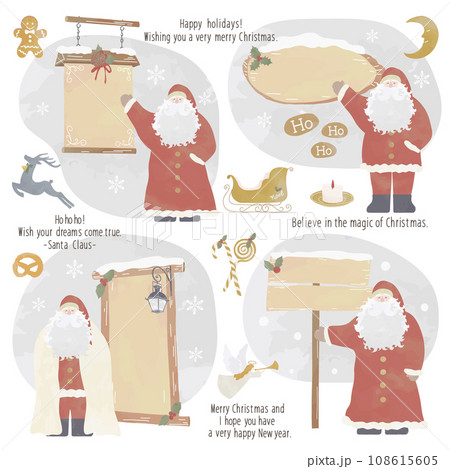 Christmasサインボード　red 108615605