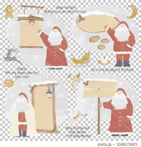 Christmasサインボード　red 108615605