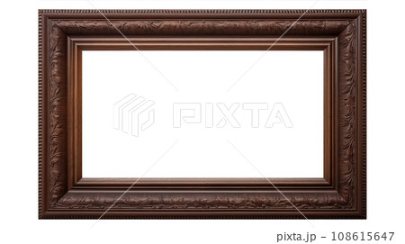 Wooden blank carved frame 108615647