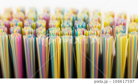 Macro photo of Tooth brush, close-up view of colorful toothbrush. Macro photo of Tooth brush, close-up view of colorful toothbrush. 108617597