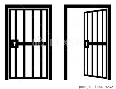 閉じている檻と開いている檻 閉じている檻と開いている檻 108619232