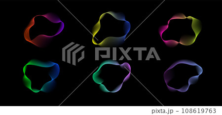 abstract gradient fluid shapes. vector banner templates. abstract gradient fluid shapes. vector banner templates. 108619763