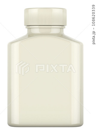 White medical bottle, Blank packaging from plastic, template, mockup. 3D rendering White medical bottle, Blank packaging from plastic, template, mockup. 3D rendering 108620339