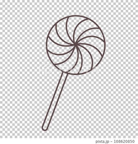 Isolated Outline Christmas vector lollipop Isolated Outline Christmas vector lollipop 108620850
