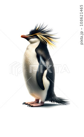 イワトビペンギン ロックホッパーペンギンのイラスト素材 [108621465