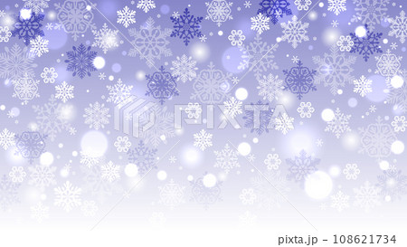雪の結晶のイラスト背景 108621734