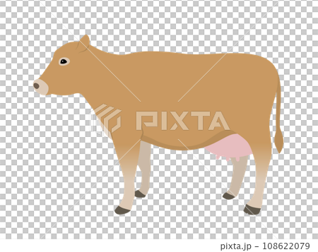 牛のイラスト（ジャージー牛） 108622079