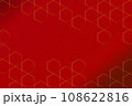 亀甲の赤背景 108622816