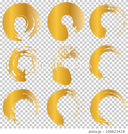 Circle drawn with ink 108623419