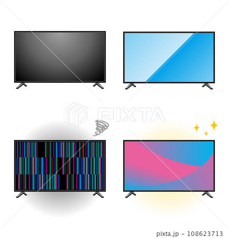 4点セットの大型テレビno.4 108623713