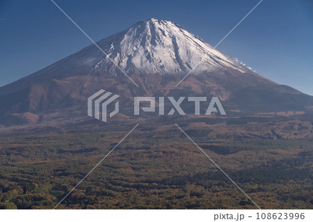 《山梨県》秋の富士山・紅葉台の眺望 《山梨県》秋の富士山・紅葉台の眺望 108623996