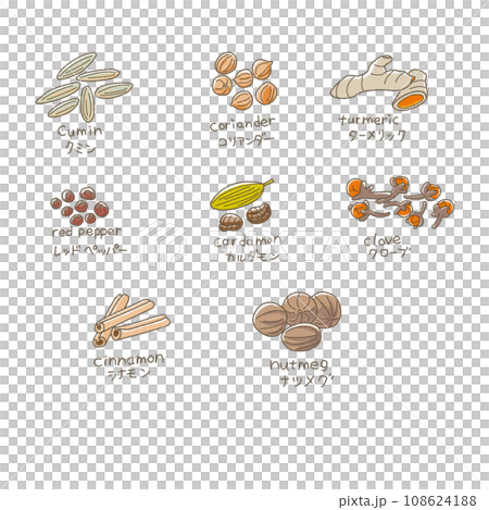 curry spice set 108624188