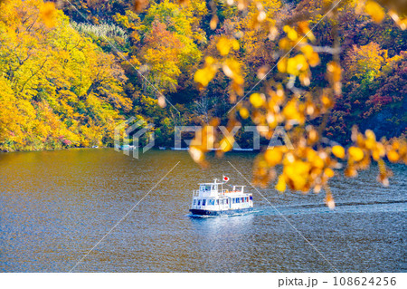 奥只見湖の秋 108624256