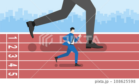 Business competition concept. Small and Medium Enterprise fight with large company 108625598