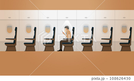 alaryman enjoys using social network application and ignores surrounding 108626430