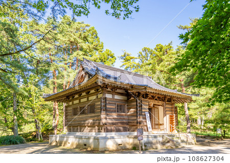 毛越寺　開山堂　日本庭園史上特に貴重な平安時代の浄土庭園遺構　世界遺産　国の特別史跡・特別名勝 108627304