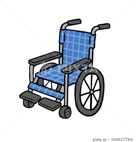 車椅子の手描きイラスト 108627760