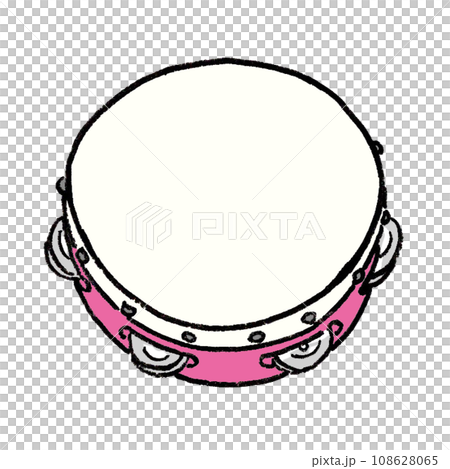 illustration of tambourine 108628065