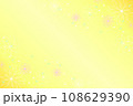 花模様の黄背景 108629390