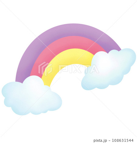 rainbow color clouds 108631544