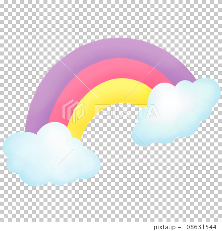 rainbow color clouds 108631544