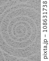 和紙によるアンモナイト化石イメージの背景素材 108631738