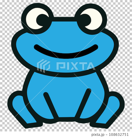 青蛙圖藍色 108632751