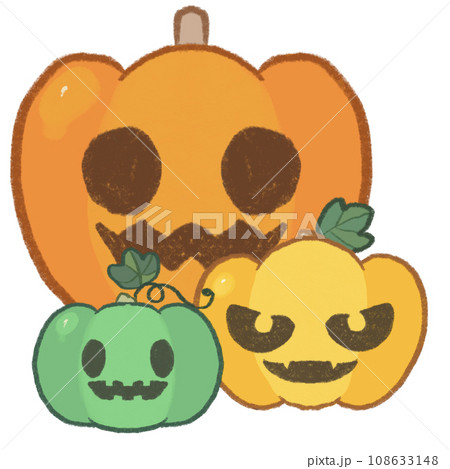 ハロウィンのかぼちゃたち 108633148