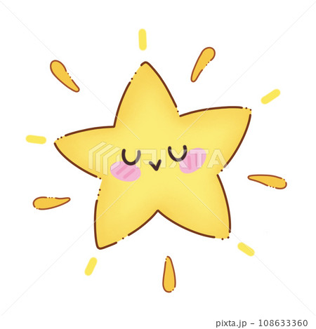 yellow star on the yellow background 108633360