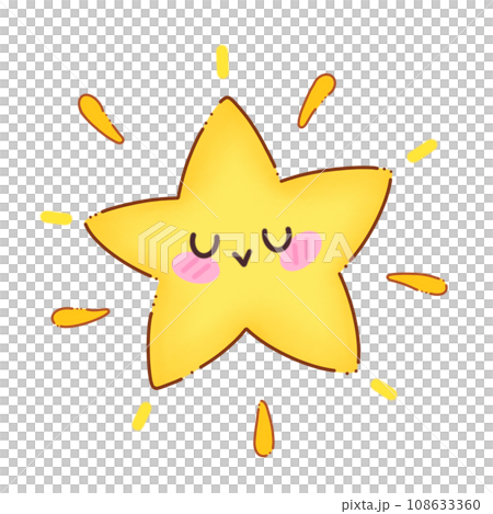 yellow star on the yellow background 108633360