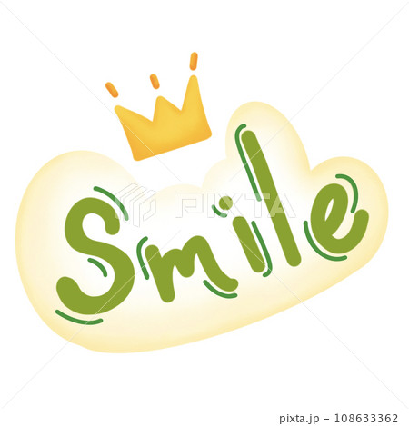 Smile cloud with crown 108633362