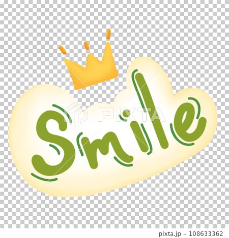 Smile cloud with crown 108633362