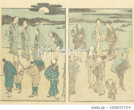 北斎　江戸時代の人びと 108635724