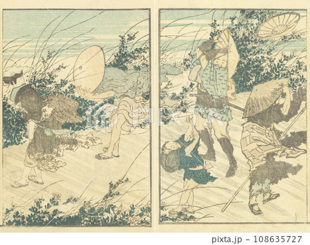 北斎　江戸時代の人びと 108635727