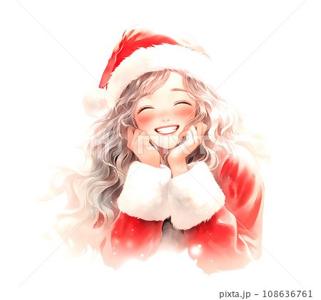 サンタ衣装を着た女の子 サンタ衣装を着た女の子 108636761